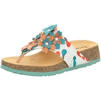 THINK! Damen Mizzi nachhaltige Pantolette Hausschuh, 1 Ivory/Kombi, EU