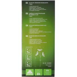 ez solar LED-Gartenlicht Pusteblume mit 3 RGB LED Farbwechsel, inklusive Solarpanel und Akku
