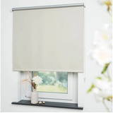 LIEDECO Liedeco® Rollo, Fenster Rollo, Kettenzug-Rollo / 202 x 180 cm (Breite x Höhe), beige/Thermo-Beschichtung, Verdunkelnd, Blickdicht/Breiten 60-200 cm/Variable Montage möglich