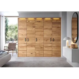 MASSIVMOEBEL24.DE Kleiderschrank Halmstad 242 x 219 x 60 cm Wildeiche