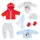 Bayer Design Kleider für Puppen 38-42cm Jacke/Hose/Body Grau