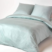 Homescapes 3-teiliges Bio-Bettwäsche-Set hellblau aus 100% Bio-Baumwolle, 1 Bettbezug 240x220 cm & 2 Kissenbezüge 80x80 cm