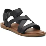 TOMS Damen Sloane_schwarz Sneaker, Black Leather Suede, 37.5 schwarz/braun