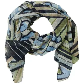 Betty Barclay Sommerschal mit Plissee Blau/Grün | Gr.: onesize