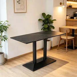 360Home Esszimmertisch 60 x 75 x 60 cm schwarz