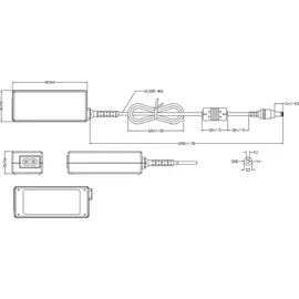 EDAC EA10442D(T06) Tischnetzteil, Festspannung 15V 2.66A 5,5*2,1mm Hohlstecker