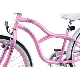 Bikestar Cruiser 24 Zoll RH 135 cm pink/rosa