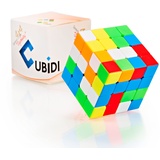 CUBIDI® Zauberwürfel 4x4 - Typ Sydney - ohne Sticker - Speedcube 4x4x4 mit optimierten Eigenschaften für Speed-Cubing - Magic Cube für Fortgeschrittene