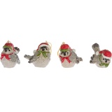 Myflair My Flair 4er-Set Hänger, Vögel, rot/grau 5,5 cm