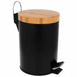 OEM Stahlabfalleimer 3 l Schwarz