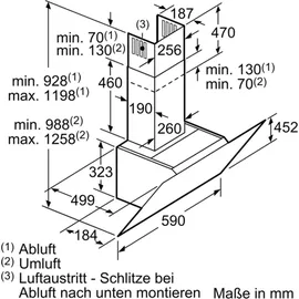 Bosch DWK67CM60 Kopffreihaube 60 cm