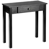 Costway Konsolentisch 71x30x71 cm Schwarz