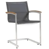 Zebra Technologies Setax Gartenstuhl 54 x 62 x 86 cm grau/braun