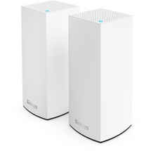 Linksys Atlas 6 Mesh-WiFi 6-System – Dual-Band AX3000 WLAN Router Extender mit 4-mal höherer Geschwindigkeit bis zu 3,0 Gbit/s – mehr als 50 Geräte und 372 m2 Funkabdeckung – 2er-Pack, Weiß
