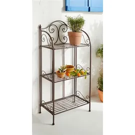 Dekoleidenschaft Metallregal Arabeske Standregal 0 x 0 x 0 cm Antik Braun