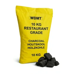 WDMT Premium-Holzkohle in Restaurantqualität, 10 kg
