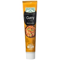 Fuchs Gewürze – Curry Gewürzpaste, vollmundig pikantes Aroma, Paste zum Würzen von Soßen, Fleisch-Gerichten oder Suppen jeglicher Länder-Küchen, 65 g