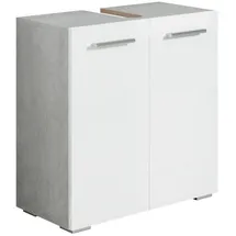 Badplaats Waschbeckenunterschrank Jupiter 60 x 60 x 30 cm Grau/Weiß