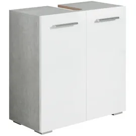 Badplaats Waschbeckenunterschrank Jupiter 60 x 60 x 30 cm Grau/Weiß