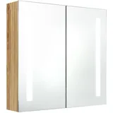 vidaXL Spiegelschrank 62 cm eichenoptik