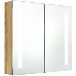 vidaXL Spiegelschrank 62 cm eichenoptik
