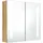 vidaXL Spiegelschrank 62 cm eichenoptik