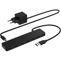 ISY 7-Port, USB Hub, Schwarz