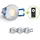 Longlife LED Einbaustrahler Mini 3W CCT 2700K-6500K IP65 - Farbe: silber - Anzahl: 4x