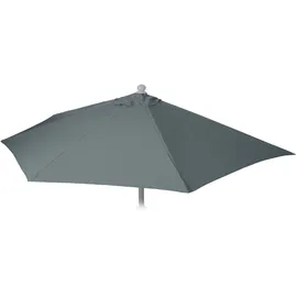 MCW Ersatzbezug für Sonnenschirm Halbrund 270 cm Polyester Anthrazit