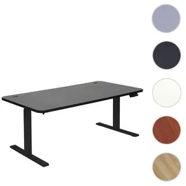 MCW Schreibtisch MCW-D40, Computertisch, elektrisch höhenverstellbar 160x80cm 53kg MVG ~ schwarz, schwarz