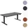 MCW Schreibtisch MCW-D40, Computertisch, elektrisch höhenverstellbar 160x80cm 53kg MVG ~ schwarz, schwarz