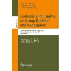 Outlooks And Insights On Group Decision And Negotiation, Kartoniert (TB)