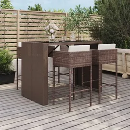 vidaXL Gartenbar Set 5-tlg. Braun