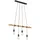 Briloner 4-flg. 25W 60 cm Holz/Metall schwarz