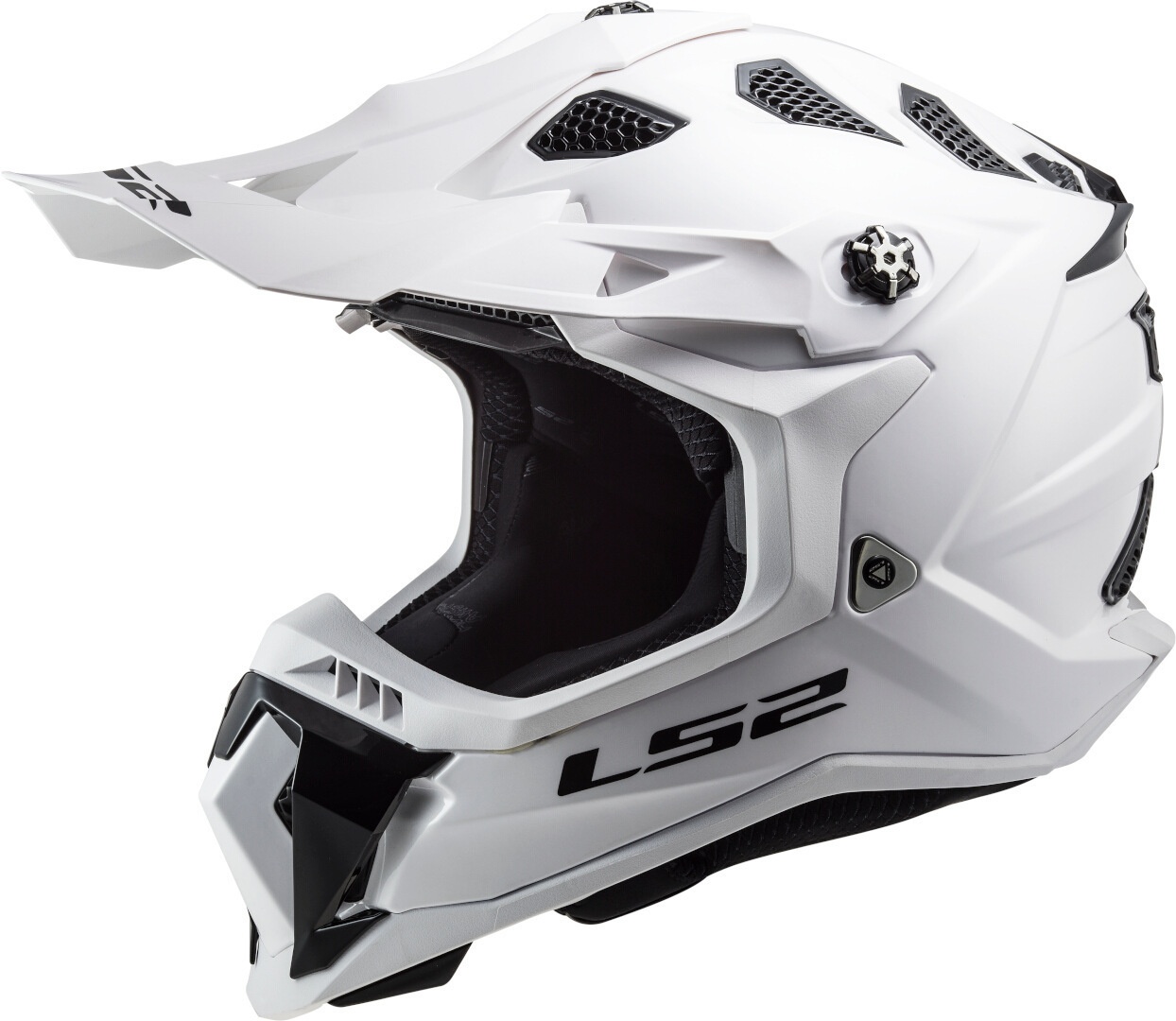 LS2 MX700 Subverter Evo II Solid Motorcross Helm, wit, S Voorman