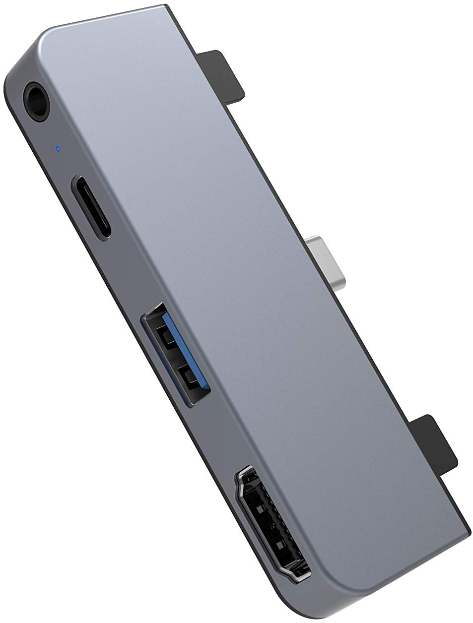 Hyper - HyperDrive 4-in-1 USB C Hub Für iPad Pro - 3.5mm Audio, USB-C Power, USB-A 3.0, 4K30Hz HDMI - Silber