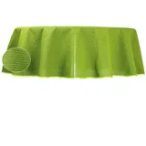 Haus und Deko Tischdecke Tischdecke Gartentischdecke oval PVC Weichschaum rutschfest Outdoor (1-tlg) grün 140 cm x 180 cm