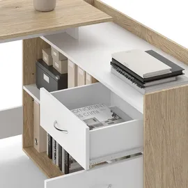 Vicco Noira, Sonoma, 135 x 77 cm mit Schublade, Model 50117 - Braun