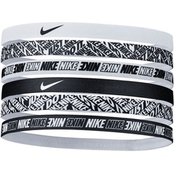 6er Pack NIKE Printed Haarbänder mit Silikonstreifen 176 white/white/white