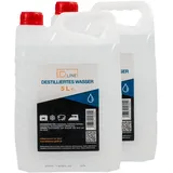 D.LINE Destilliertes Wasser 5 Liter, Entmineralisiert nach Vorschrift VDE 0510 und DIN 43530 (2 x 5 Liter)