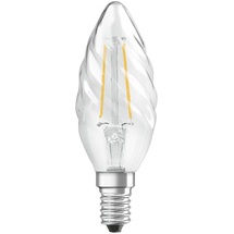 Osram LED Kerze gedreht E14/2,5 Watt/Energie F Glas
