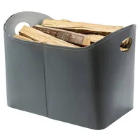 Kobolo Kaminholzkorb Holz grau