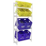 Simonrack Getränkekistenregal Simonbottle 4 8425437087875 weiß 80,0 x 30,0 x 200,0 cm,