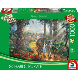 Schmidt Spiele Puzzle Wizard of Oz, Follow The YELLOW BRICK ROAD®, 1000 Puzzleteile