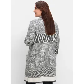 sheego Longstrickjacke grau 52/54