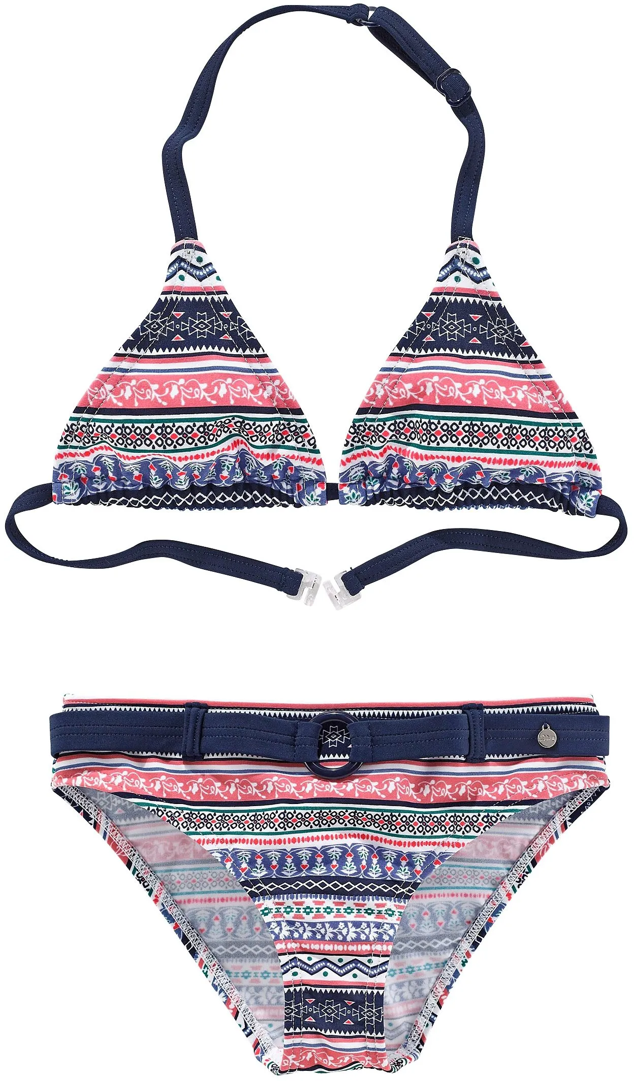 s.Oliver Triangel-Bikini »Barcelona Kids«, im frechen Streifen-Look s.Oliver blau-rosé-gestreift 158/164