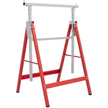 Homcom Arbeitsbock Stahl 68L x 58B x 80-130H cm Rot