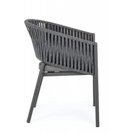 BIZZOTTO Florencia Gartenstuhl 57 x 57 x 80 cm anthrazit 1 St.