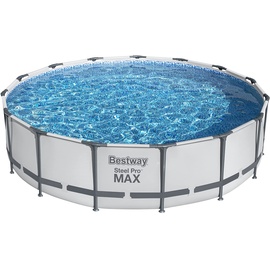 BESTWAY Steel Pro Max Frame Pool Set 457 x 107 cm inkl. Filterpumpe