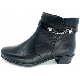 Rieker Damen Klassische Stiefeletten Y0783, Frauen Stiefeletten,übergangsschuhe,Stiefel,Bootee,Booties,halbstiefel,schwarz (00),38 EU / 5 UK